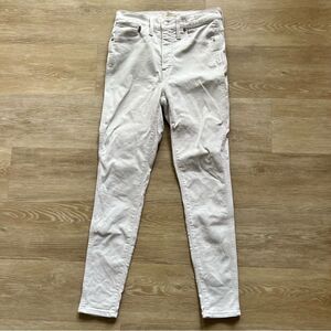 Madewell 10” High-Rise Skinny Women's White Jeans-Size 28